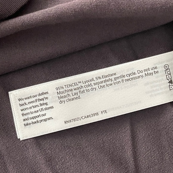 Eileen Fisher | Jersey Mock Neck Sleeveless Top Brown Contemporary Minimalist - Picture 3 of 4